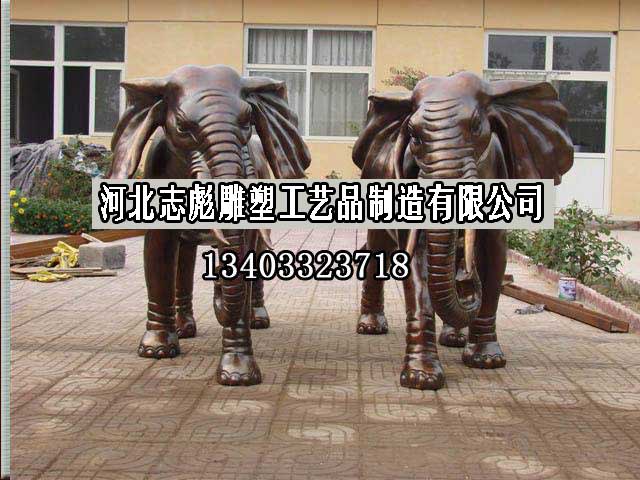 铜大象_动物雕塑铸造_志彪铜雕公司