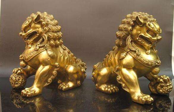 铜雕厂家-铜狮子-志彪