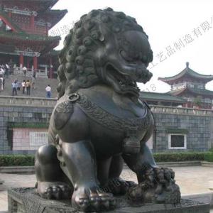 大型铜故宫狮子像