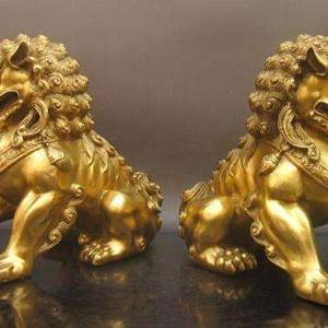 铜雕厂家-铜狮子-志彪