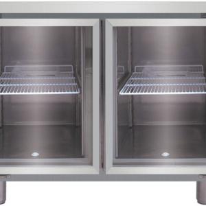 久景220L冷藏展示柜、卧式冷藏柜、风冷式玻璃门冰箱