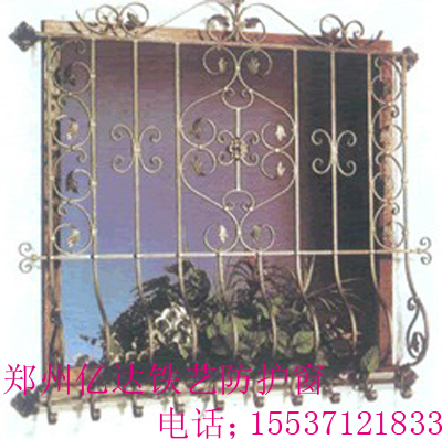 郑州铁艺防护窗YD-029