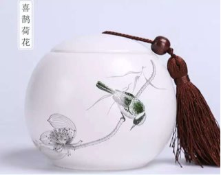 花鸟瓷罐