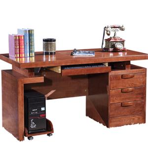 胡桃木色 书桌