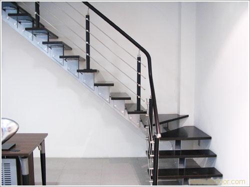 豪华型钢木组合楼梯MM003