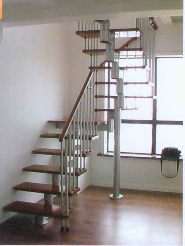 豪华型钢木组合楼梯MM005