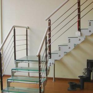 豪华型钢木组合楼梯MM002