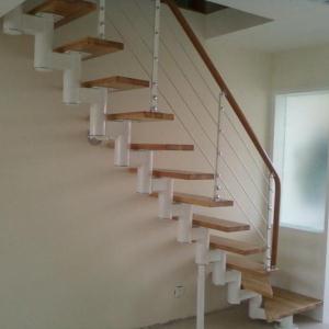 豪华型钢木组合楼梯MM004