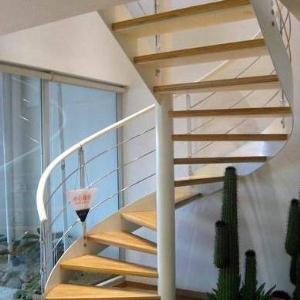 豪华型钢木组合楼梯MM016