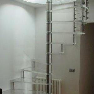豪华型钢木组合楼梯MM014