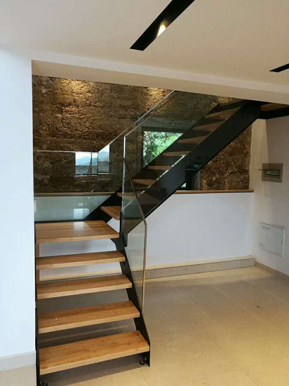 钢木玻璃整梯