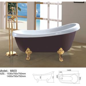 豪华独立式浴缸6603